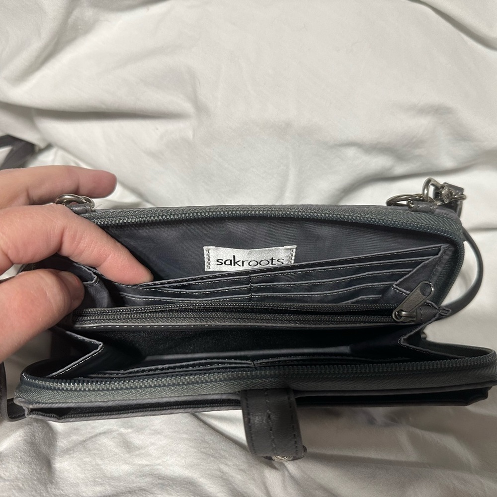 Sakroots Charcoal Crossbody Bag - Picture 2 of 4